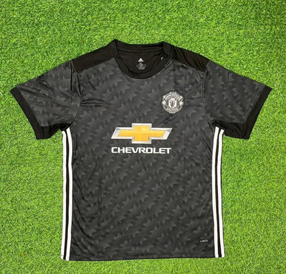 Manchester United 2017-2018 Black Retro Football Jersey
