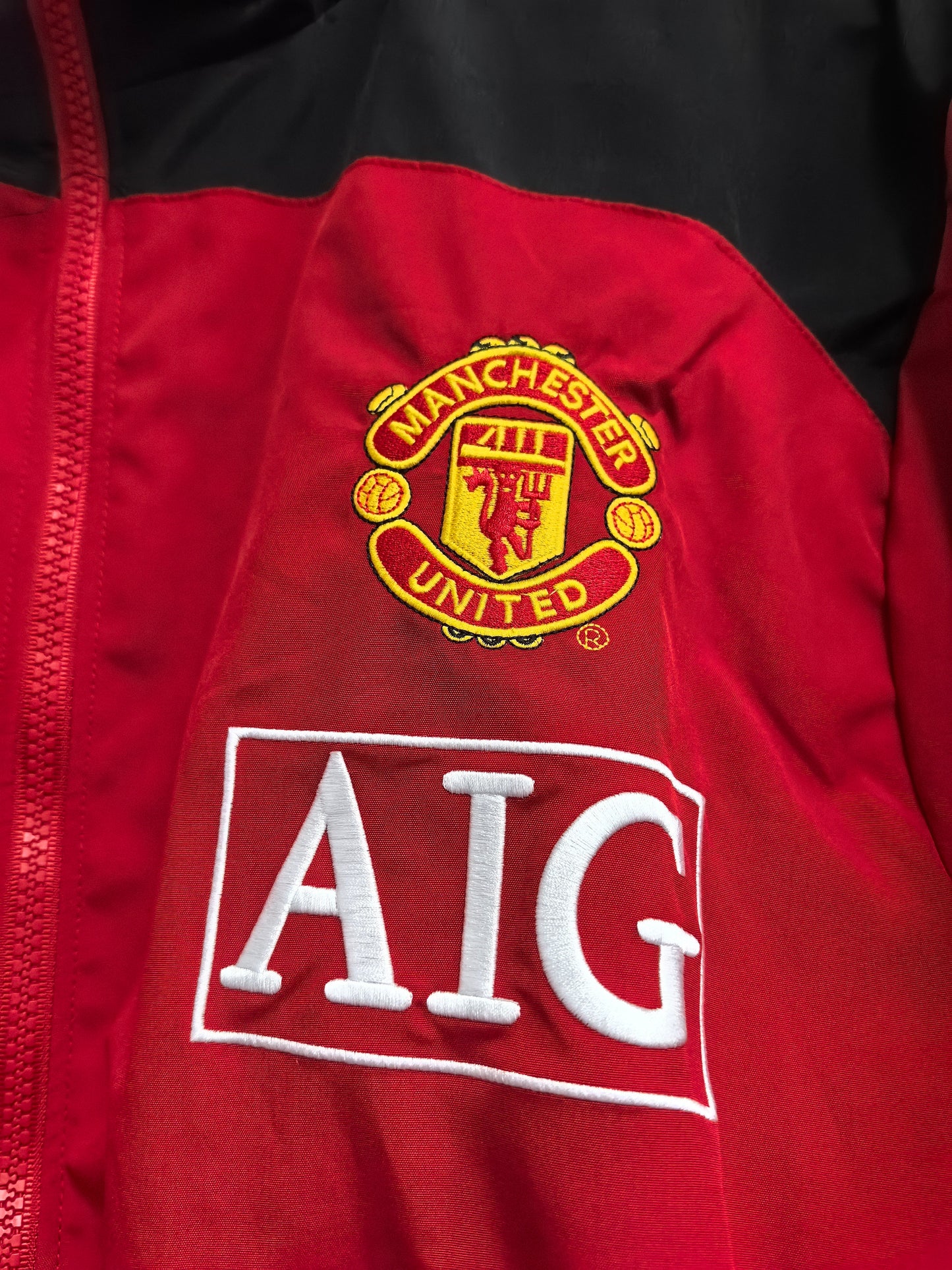 Manchester United Red Retro Windbreaker Jacket