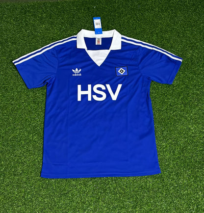 Manfred Kaltz Hamburger SV 1979/80 Blaues Heimtrikot Retro Fußballtrikot