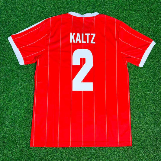 Manfred Kaltz Hamburger SV 1982-1983 Red Retro Fußballtrikot