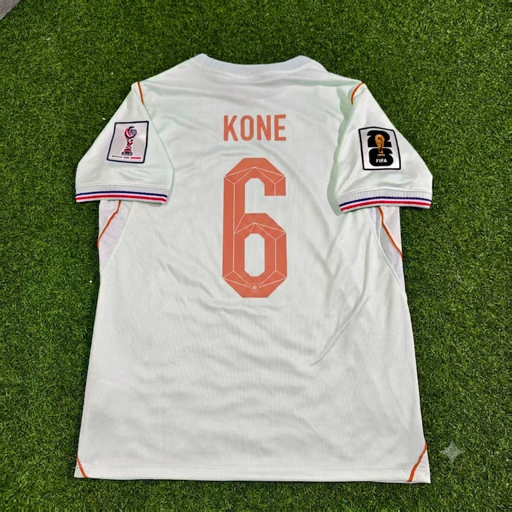 Manu Kone #6 France 2026 World Cup Away Jersey