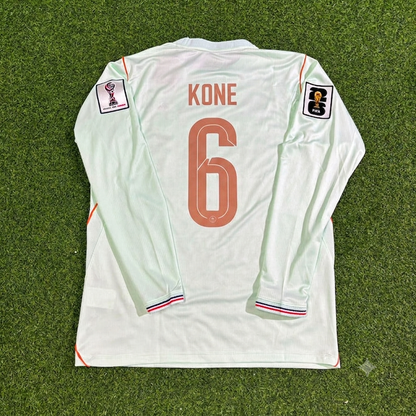 Manu Kone #6 France 2026 World Cup Away Long Sleeve Jersey