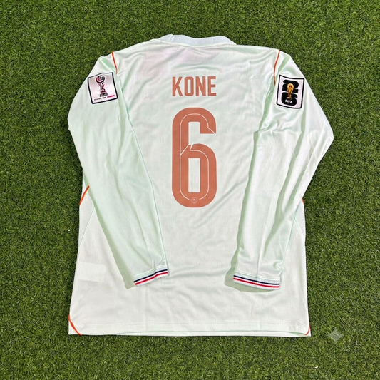 Manu Kone #6 France 2026 World Cup Away Long Sleeve Jersey