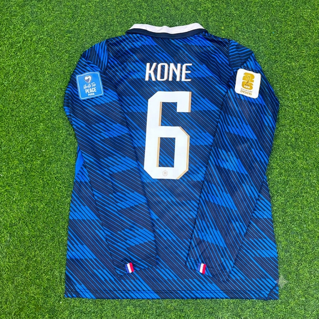 Manu Kone #6 France 2026 World Cup Home Long Sleeve Football Jersey