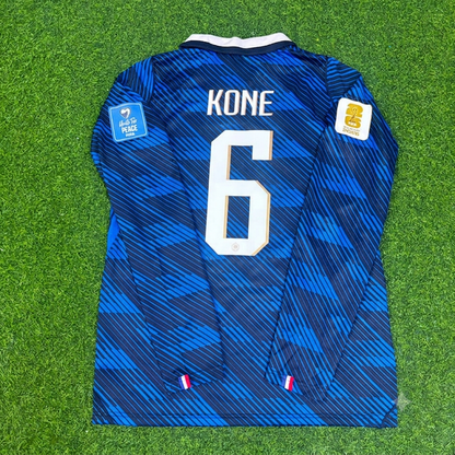 Manu Kone #6 France 2026 World Cup Home Long Sleeve Football Jersey