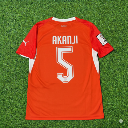 Manuel Akanji 5- Switzerland 2026 World Cup Kit Jersey Trikot Maillot
