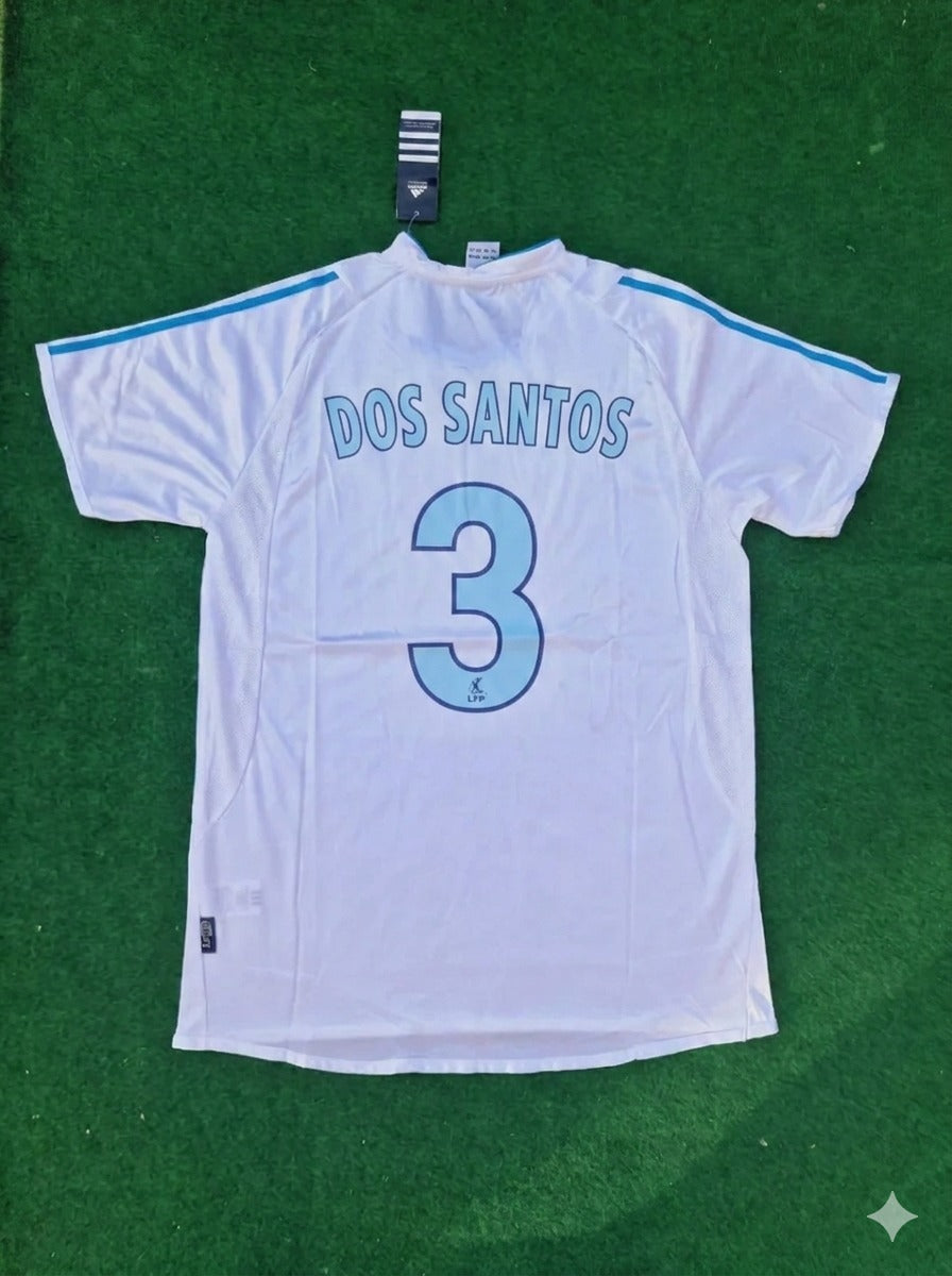Manuel Dos Santos 3 – Olympique Marseille 2003–04 Home OM Fußballtrikot Maillot
