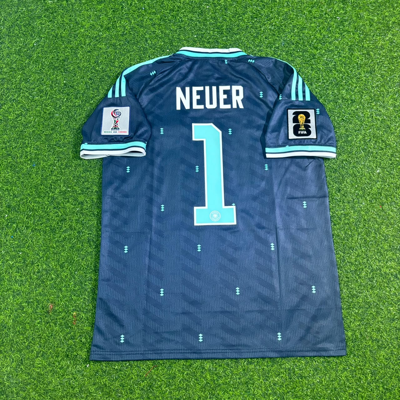Manuel Neuer Germany 2026 World Cup Goalkeeper Blue Football Jersey