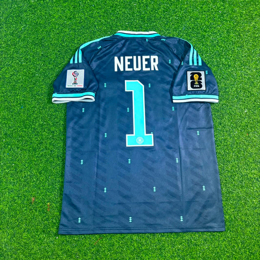 Manuel Neuer Germany 2026 World Cup Goalkeeper Blue Football Jersey