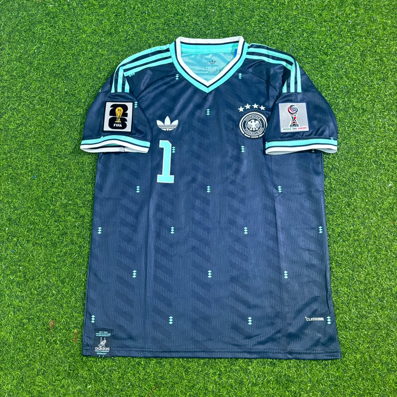 Manuel Neuer Germany 2026 World Cup Goalkeeper Blue Football Jersey