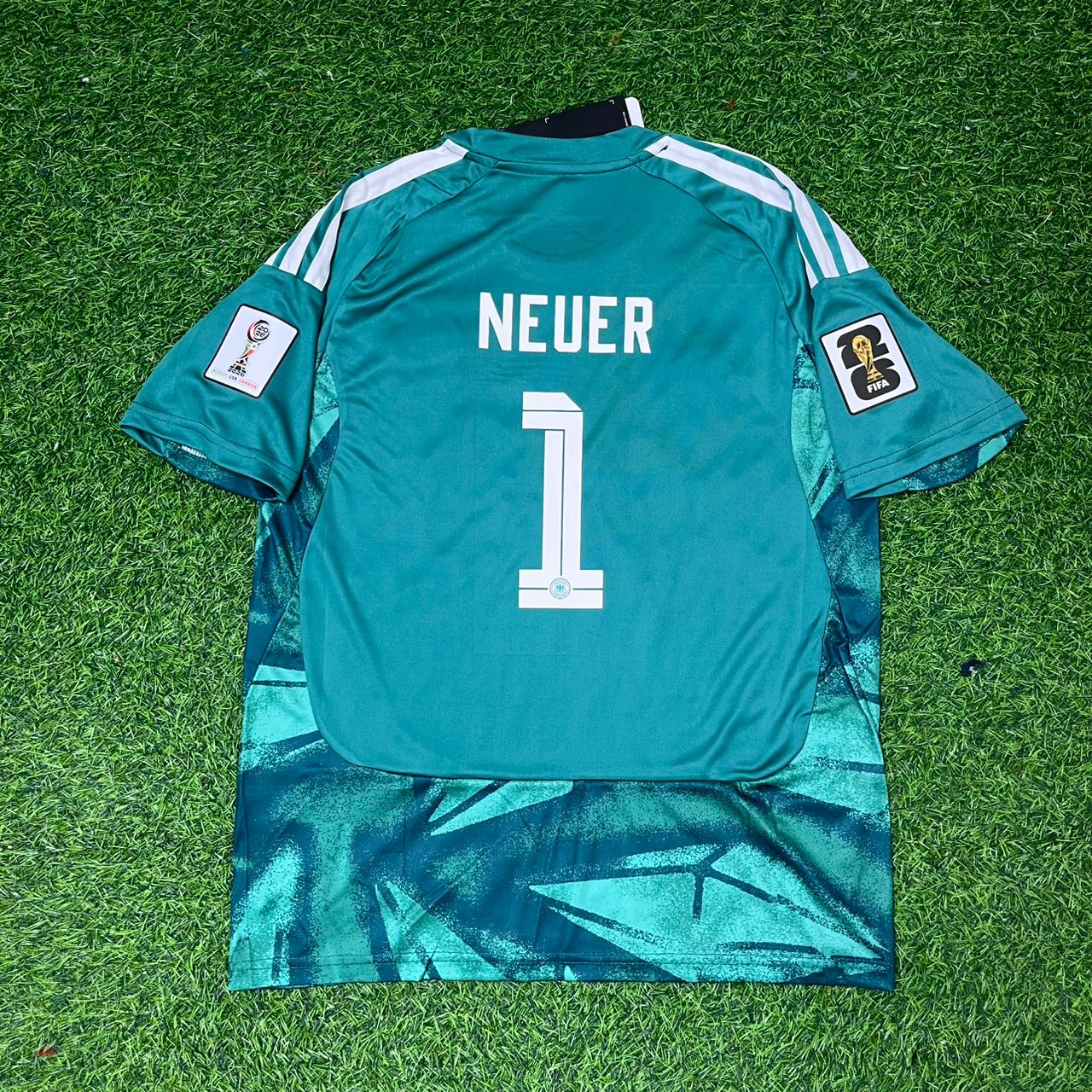 Manuel Neuer Germany 2026 World Cup Goalkeeper Green Football Jersey