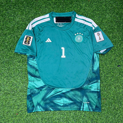 Manuel Neuer Germany 2026 World Cup Goalkeeper Green Football Jersey