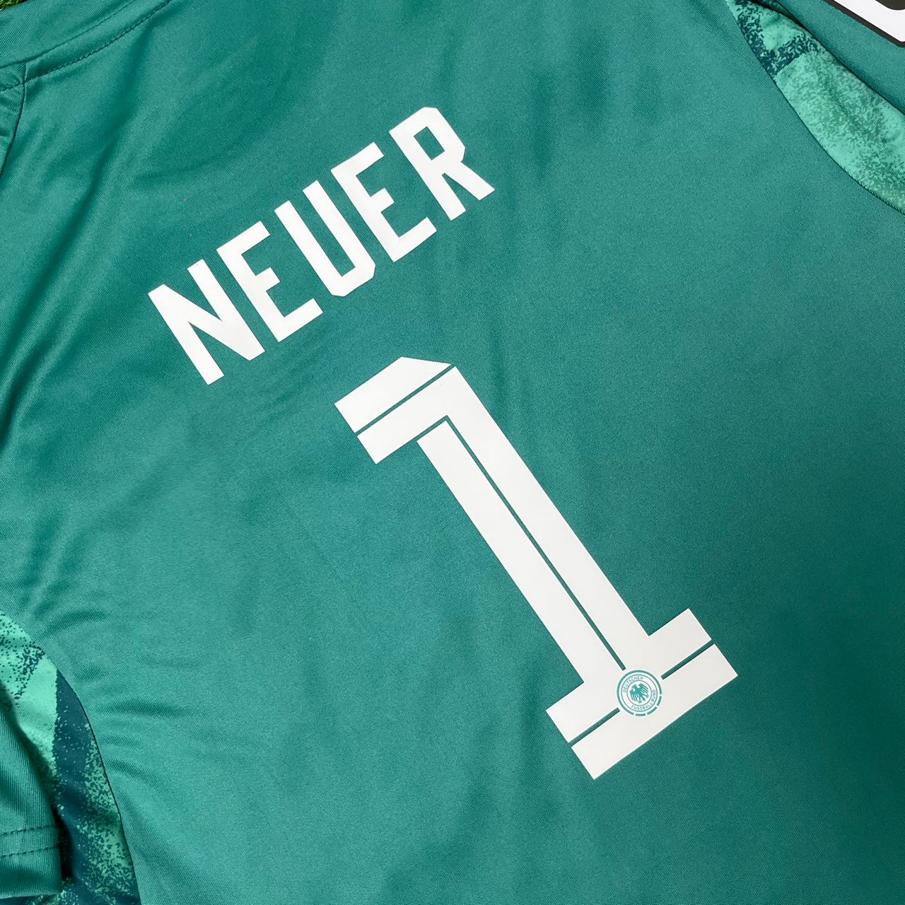 Manuel Neuer Germany 2026 World Cup Goalkeeper Green Football Jersey
