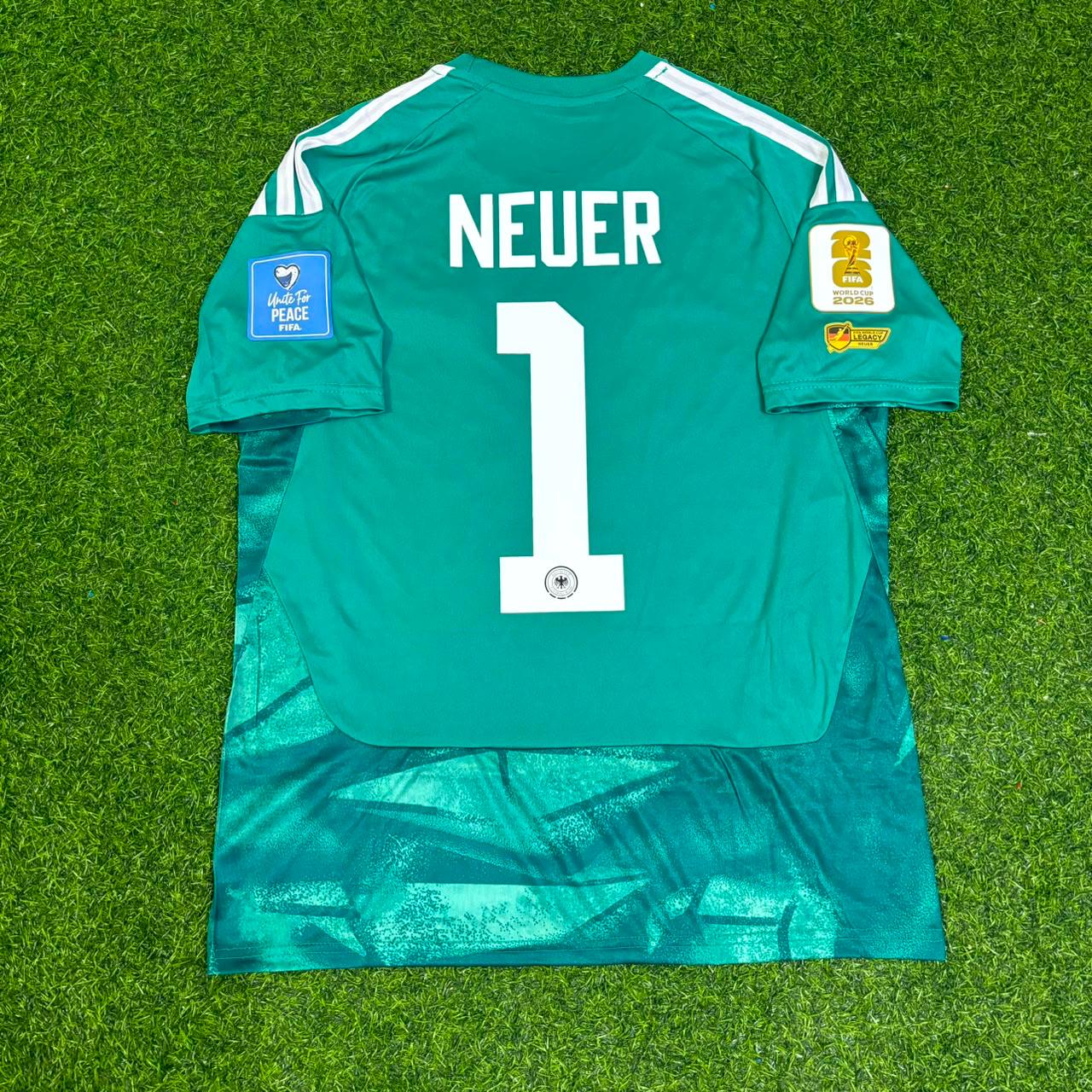 Manuel Neuer Germany 2026 World Cup Goalkeeper Legacy Patch Football Jersey