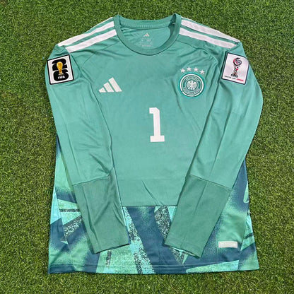 Manuel Neuer Germany 2026 World Cup Goalkeeper Long Sleeve Football Jersey