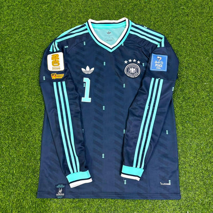 Manuel Neuer Germany 2026 World Cup Goalkeeper Special Legacy Patch Long Sleeve Football Jersey