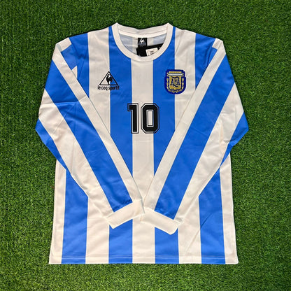 Diego Armando Maradona 1986 Argentina Retro Jersey Trikot Maillot Camiseta Soccer Shirt