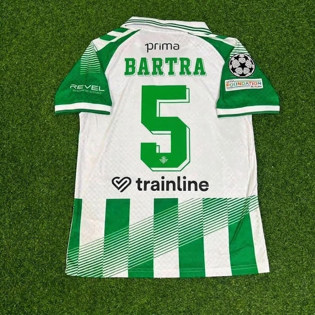 Marc Bartra #5 Real Betis 2027 Home New Season Green White Football Jersey Trikot Maillot