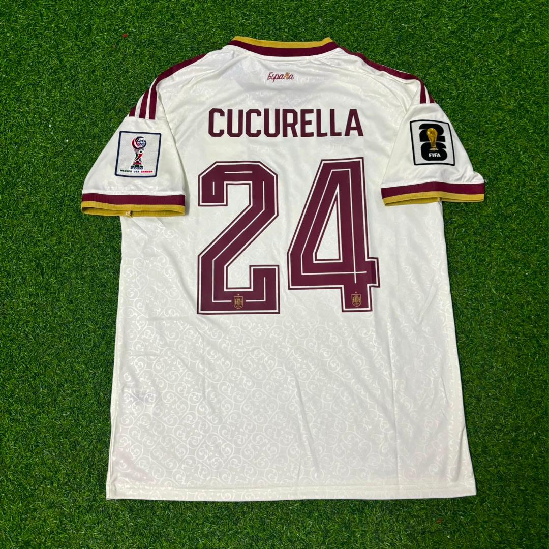 Marc Cucurella 24- Spain 2026 World Cup Away Football Jersey