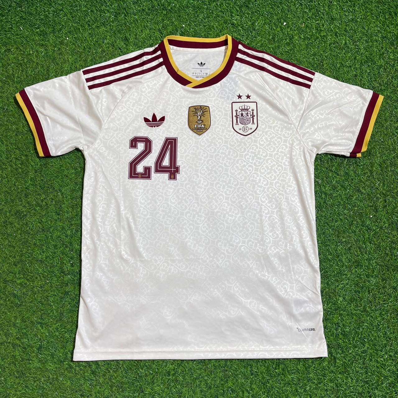 Marc Cucurella #24 Spain Two Star 2026 World Cup Champions Away Jersey Trikot Maillot