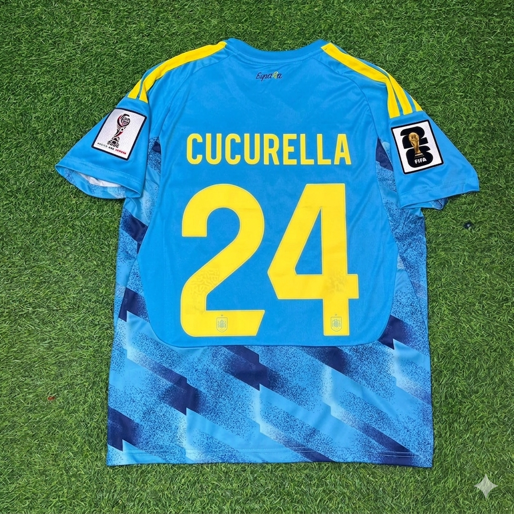 Marc Cucurella #24 Spain 2026 World Cup Blue Special Football Jersey