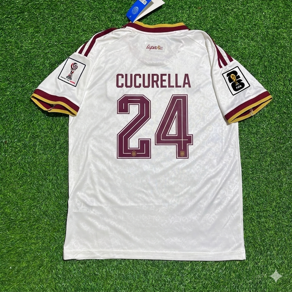 Marc Cucurella 24- Spain 2026 World Cup Away Football Jersey