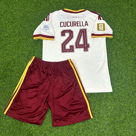Marc Cucurella Spain 2026 World Cup Kids Football Jersey