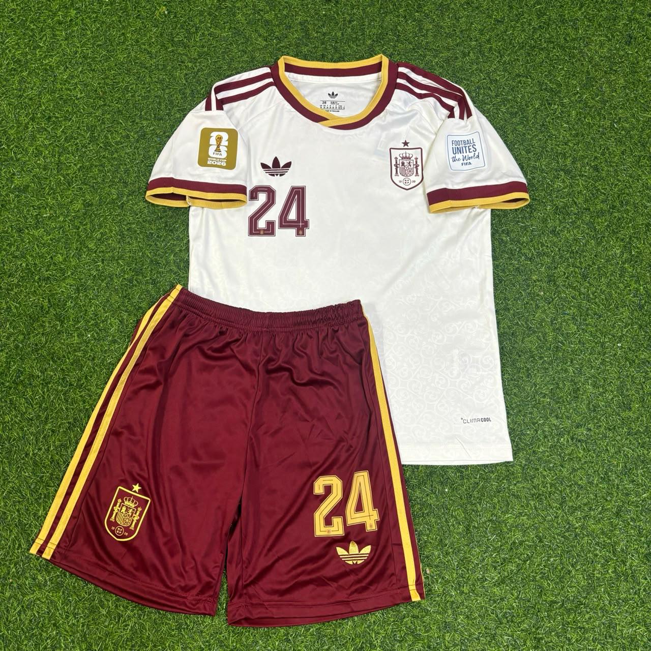 Marc Cucurella Spain 2026 World Cup Kids Football Jersey