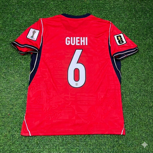 Marc Guéhi #6 England 2026 World Cup Away Red Football Jersey