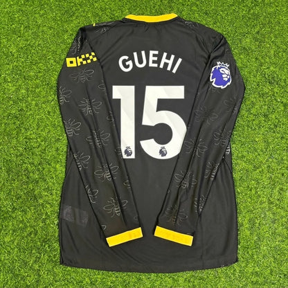 Marc Guehi #15 Manchester City 2026/2027 New Season Away Black Long Sleeve Jersey Trikot Maillot Soccer Shirt