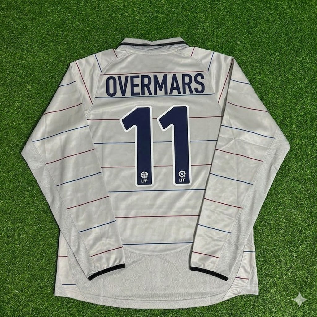 Marc Overmars #11 Barcelona 2003 2004 Auswärts Langarm Retro Fußballtrikot Set