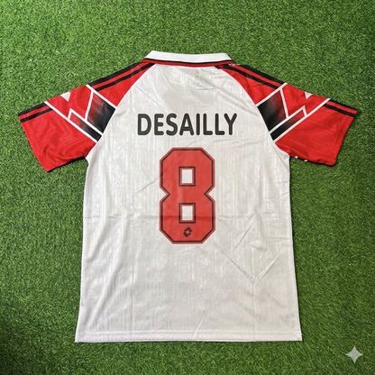 Marcel Desailly #8 AC Milan 1997 Away Retro Football Jersey