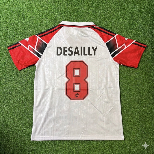 Marcel Desailly #8 AC Milan 1997 Away Retro Football Jersey
