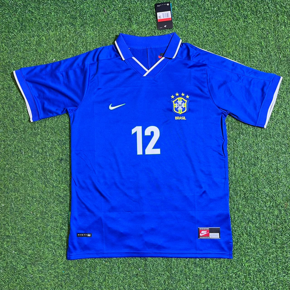 Marcelo Brazil Blue Retro Football Jersey