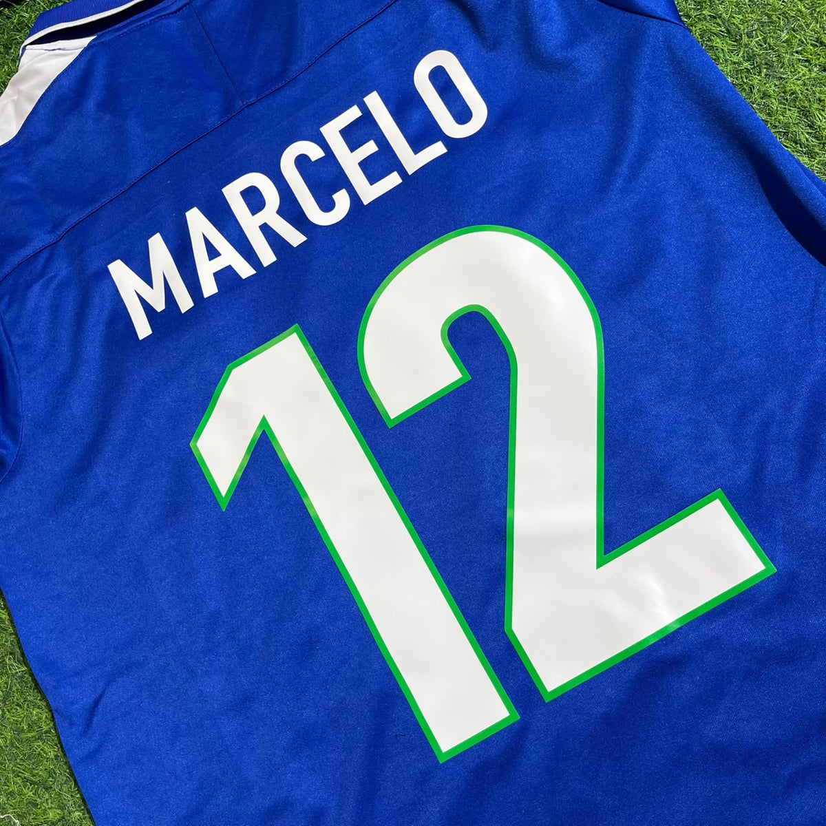 Marcelo Brazil Blue Retro Football Jersey