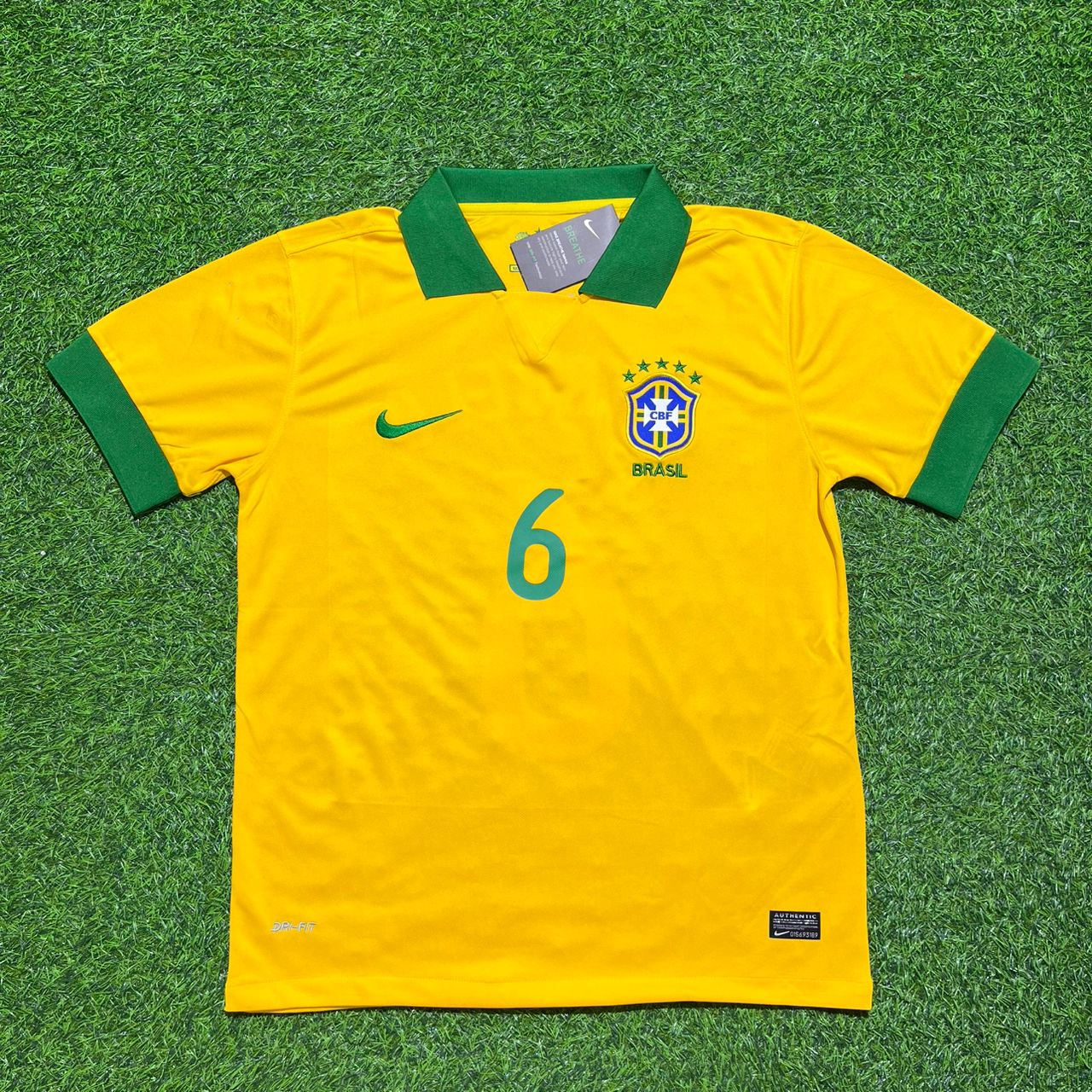 Marcelo #6 Brazil 2014 World Cup Home Retro Yellow Jersey