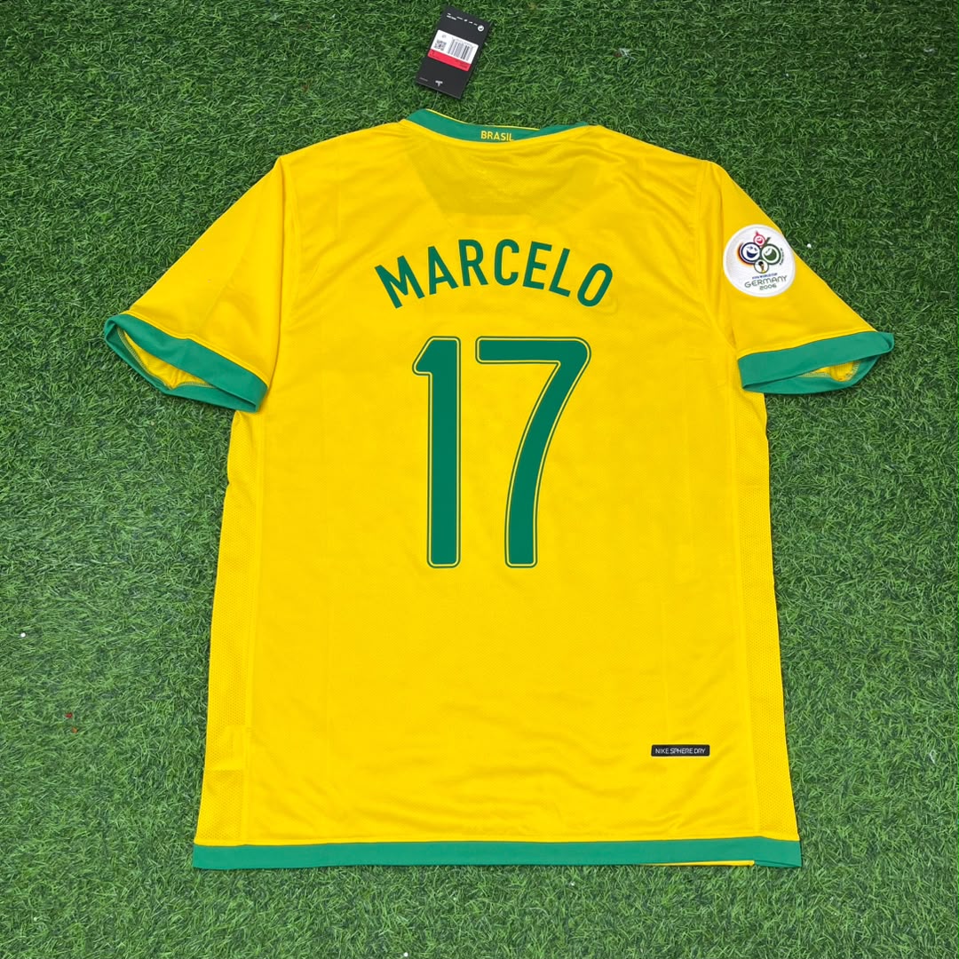 Marcelo #17 Brazil 2006 World Cup Jersey Trikot