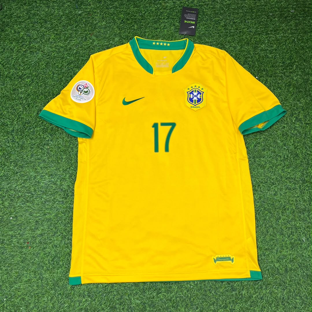 Marcelo #17 Brazil 2006 World Cup Jersey Trikot