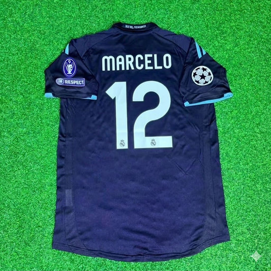 Marcelo 12- Real Madrid 2009/2010 Away Retro Football Jersey Kit