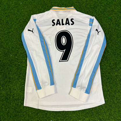 Marcelo Salas Lazio 1999 2000 White Long Sleeve Retro Football Jersey Kit