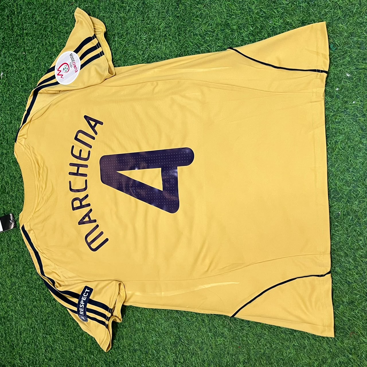 Carlos Marchena 4- Spain EURO 2008 Retro Football Jersey