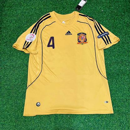Carlos Marchena 4- Spain EURO 2008 Retro Football Jersey