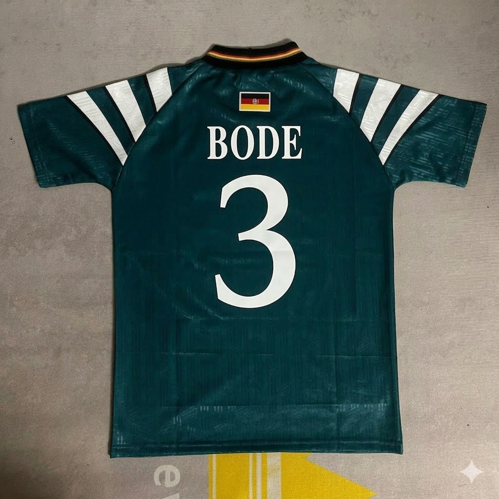 Marco Bode Germany Deutschland EURO 1996 Retro Jersey Trikot Soccer Shirt