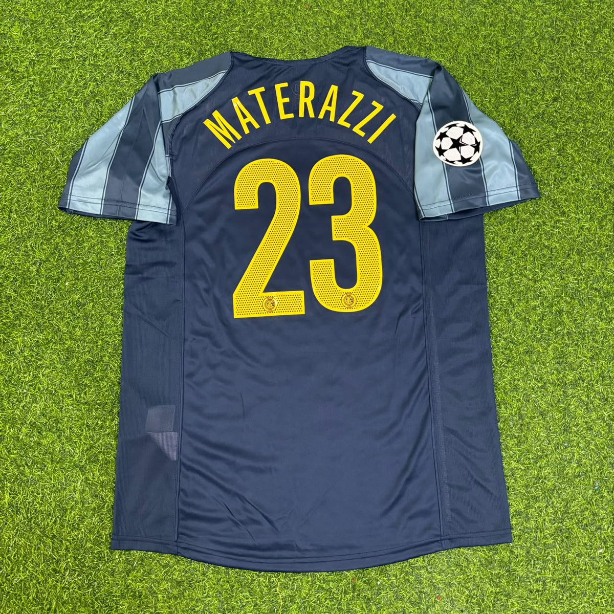 Marco Materazzi #23 Inter Milan 2004-05 Retro Football Jersey Kit