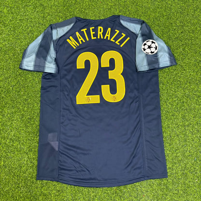 Marco Materazzi #23 Inter Milan 2004-05 Retro Football Jersey Kit