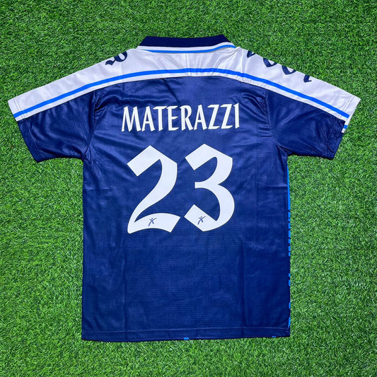 Marco Materazzi Perugia 1997-1999 Retro Blue Football Jersey
