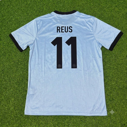 Marco Reus Germany 125th Year Special Clear Blue Retro Football Jersey