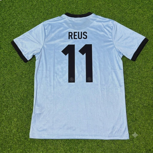 Marco Reus Germany 125th Year Special Clear Blue Retro Football Jersey