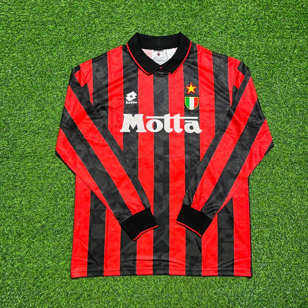 Zvonimir Boban #20 AC Milan 1993 1994 Home Long Sleeve Retro Jersey