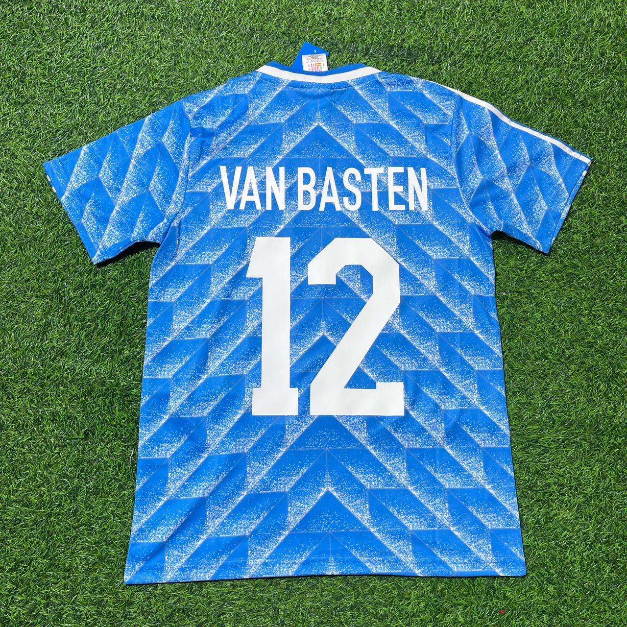 Marco van Basten Netherlands 1988 Blue Retro Football Jersey Kit